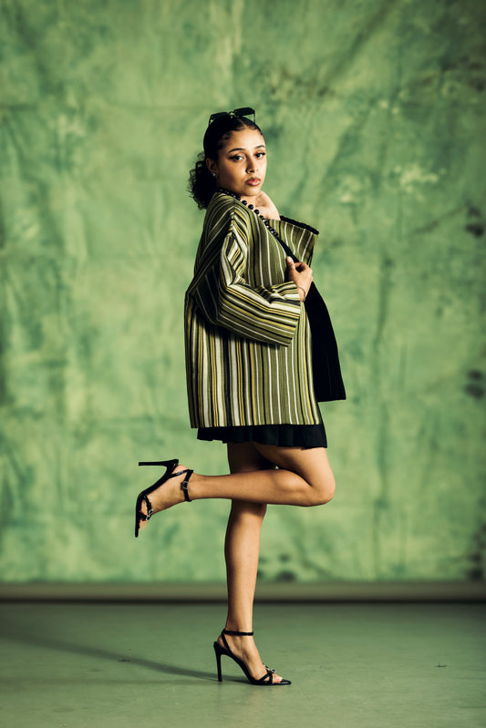Green olive kimono jacket